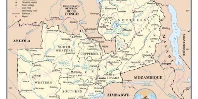 Carte de la route de zambi