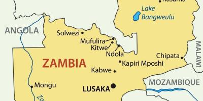 Carte de kitwe en Zambie